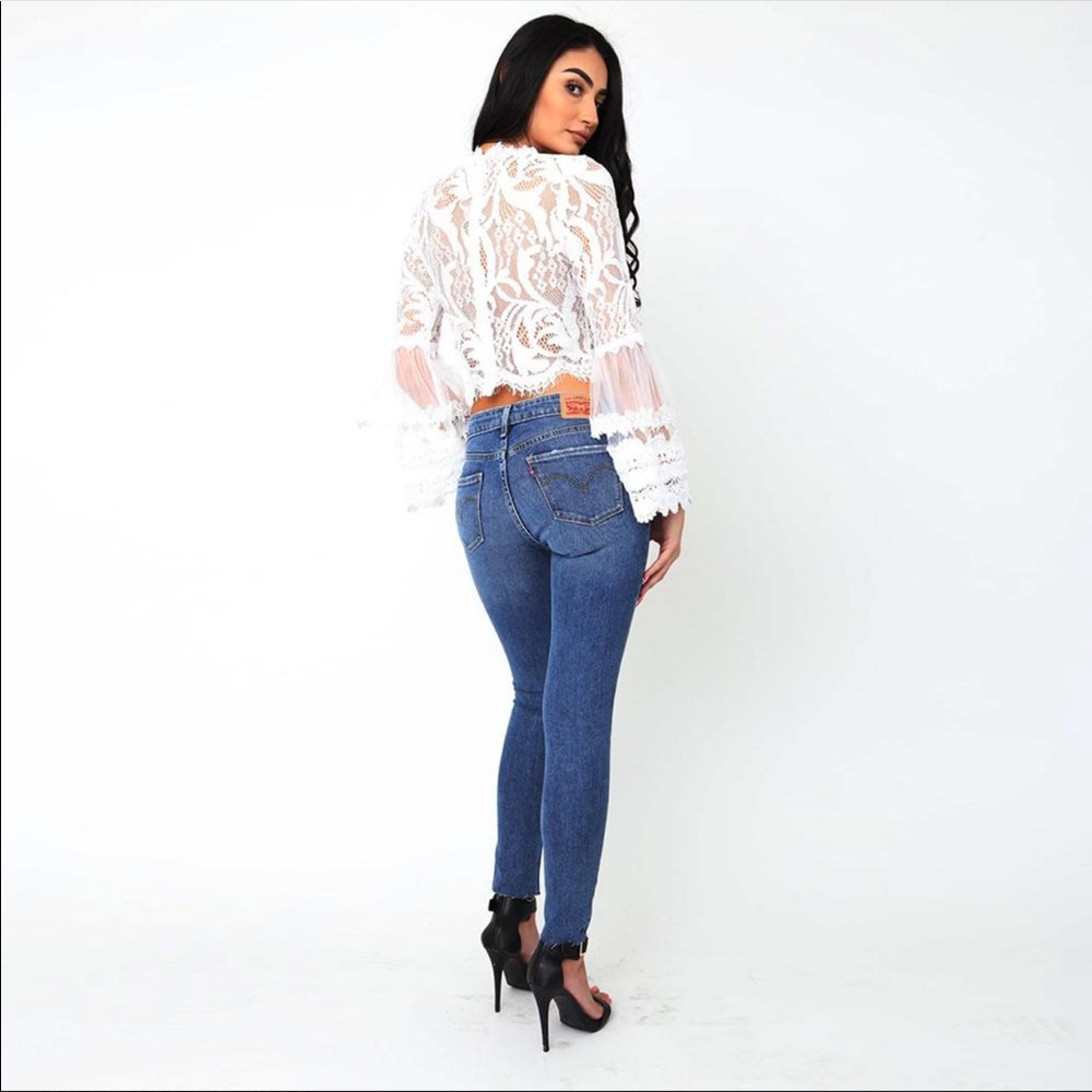 EyeLash Detailing Lace Boho Blouse - Picture 7 of 7